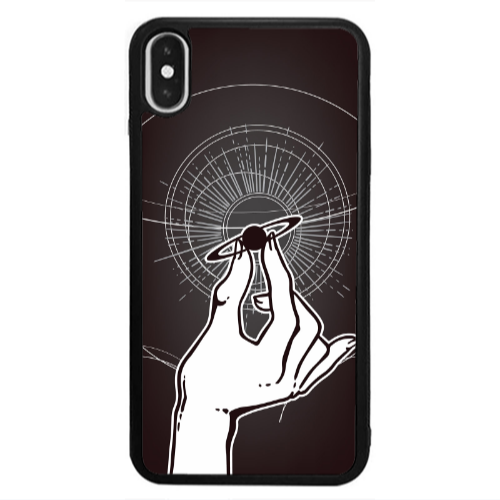 Apple iPhone Xs The planet in my hand Black Glossy Θήκη