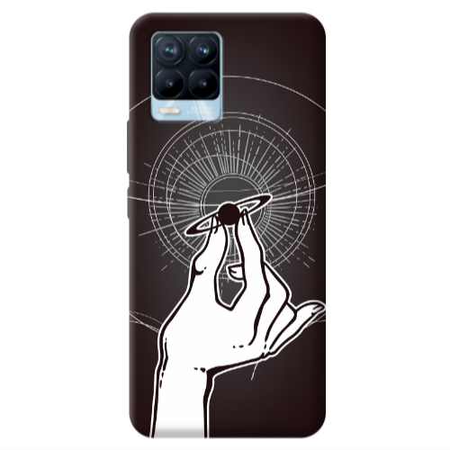 Realme 8 Pro The planet in my hand Transparent Silicone TPU Θήκη