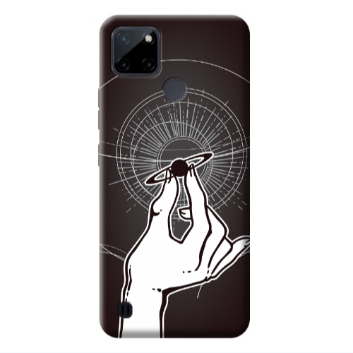 Realme C25Y The planet in my hand Transparent Silicone TPU Θήκη