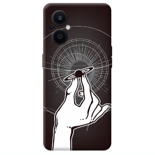 Oppo Reno 7 Lite The planet in my hand Transparent Silicone TPU Θήκη