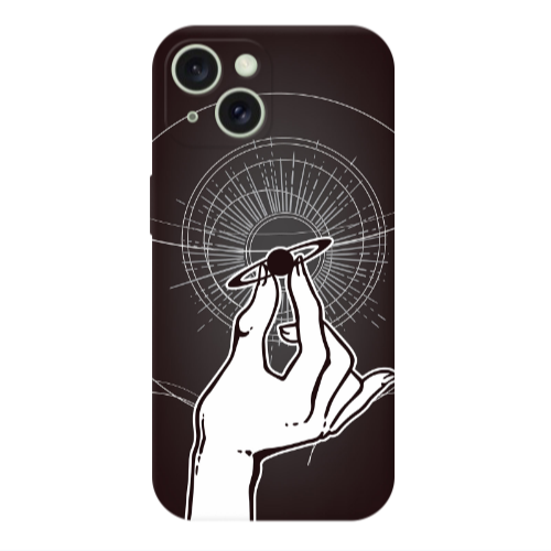 Apple iPhone 15 The planet in my hand Transparent Silicone TPU Θήκη