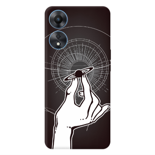 Oppo A 98 The planet in my hand Transparent Silicone TPU Θήκη