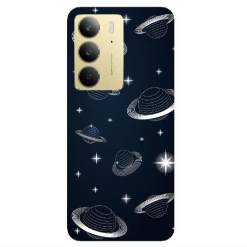 Realme C 75 Bright Stars Transparent Silicone TPU Θήκη