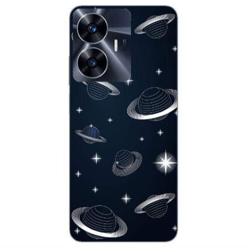 Realme Note 50 Bright Stars Transparent Silicone TPU Θήκη
