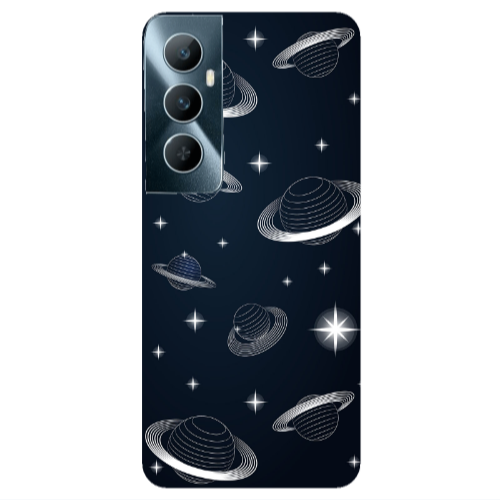 Realme C65 Bright Stars Transparent Silicone TPU Θήκη