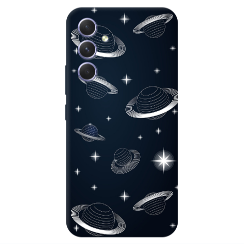 Samsung A56 Bright Stars Transparent Silicone TPU Θήκη