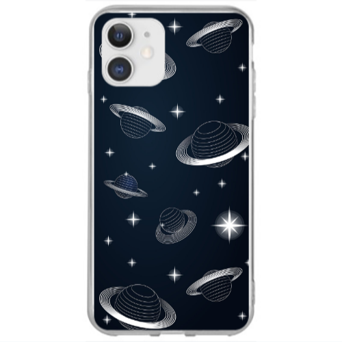 Apple iPhone 12 Bright Stars Transparent Silicone TPU Θήκη