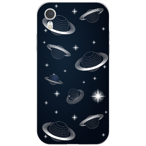 Apple iPhone Xr Bright Stars Transparent Silicone TPU Θήκη