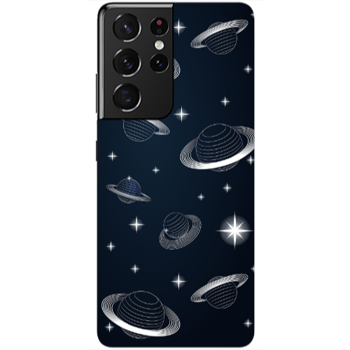 Samsung S21 Ultra Bright Stars Transparent Silicone TPU Θήκη