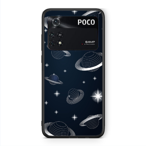 Xiaomi Poco M4 Pro 4G Bright Stars Black Glossy Θήκη