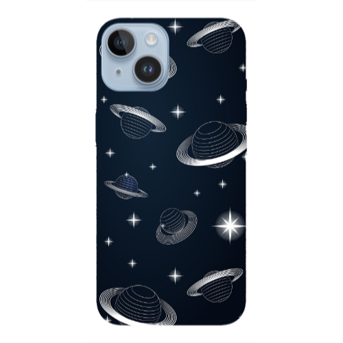 Apple iPhone 14  Bright Stars Transparent Silicone TPU Θήκη