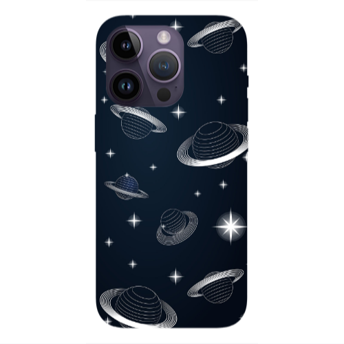 Apple iPhone 14 Pro  Bright Stars Transparent Silicone TPU Θήκη