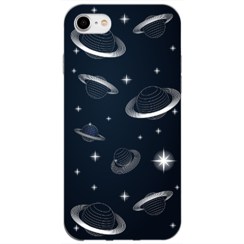 Apple iPhone 7 Bright Stars Transparent Silicone TPU Θήκη