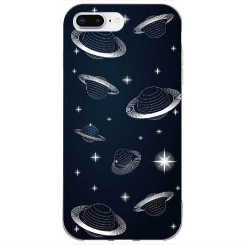 Apple iPhone 7 Plus Bright Stars Transparent Silicone TPU Θήκη