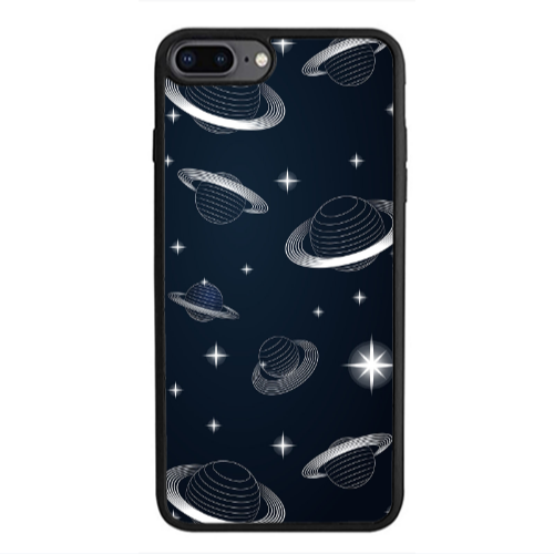 Apple iPhone 7 Plus Bright Stars Black Glossy Θήκη