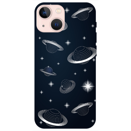 Apple iPhone 13 Mini Bright Stars Transparent Silicone TPU Θήκη