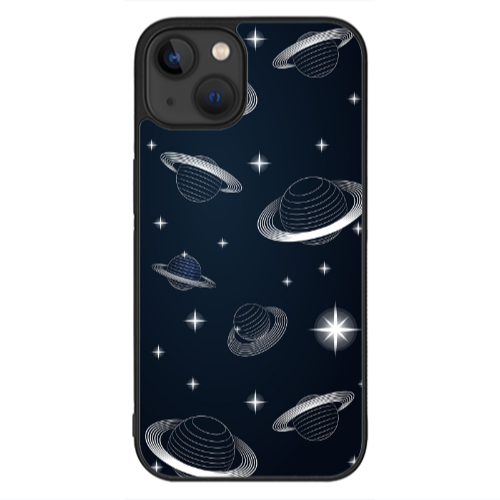 Apple iPhone 13 Mini Bright Stars Black Glossy Θήκη