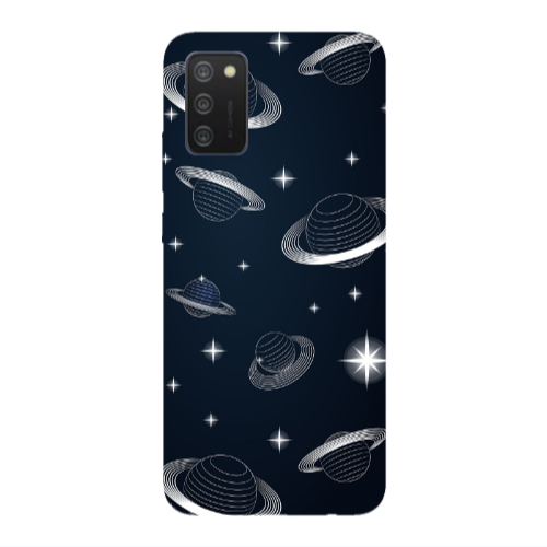 Samsung A03S Bright Stars Transparent Silicone TPU Θήκη