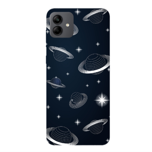 Samsung A04 Bright Stars Transparent Silicone TPU Θήκη