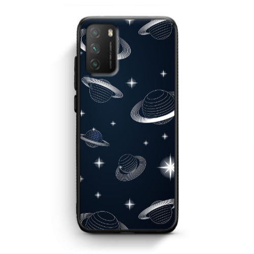 Xiaomi Poco M3 Bright Stars Black Glossy Θήκη