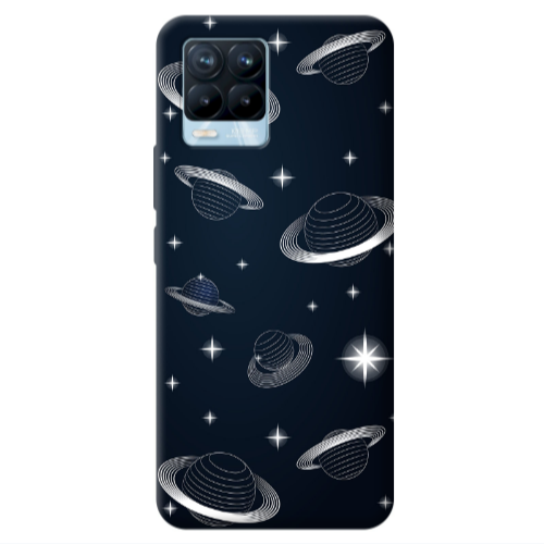 Realme 8 Pro Bright Stars Transparent Silicone TPU Θήκη