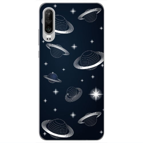 Huawei P30 Bright Stars Transparent Silicone TPU Θήκη