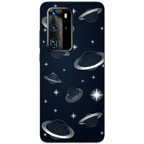 Huawei P40 Pro Bright Stars Transparent Silicone TPU Θήκη
