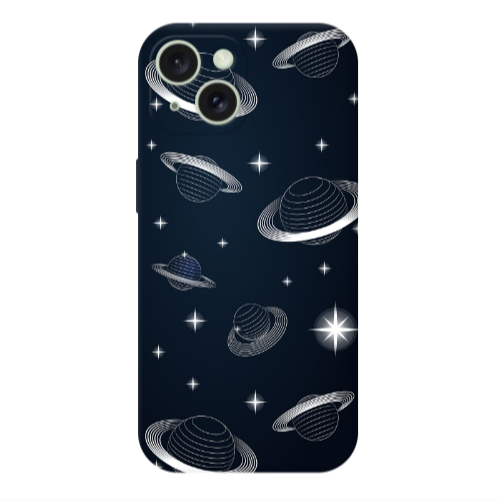 Apple iPhone 15 Plus Bright Stars Transparent Silicone TPU Θήκη