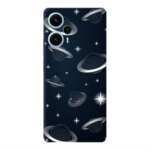 Xiaomi Poco F5 Bright Stars Transparent Silicone TPU Θήκη