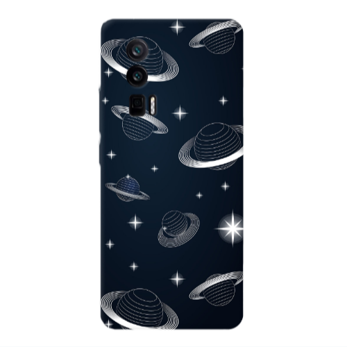 Xiaomi Poco F5 Pro Bright Stars Transparent Silicone TPU Θήκη