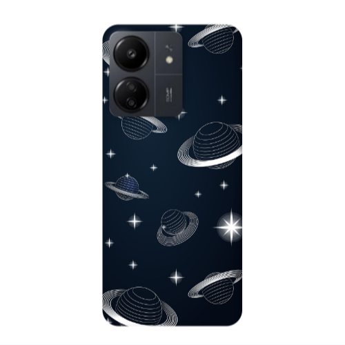 Xiaomi Redmi 13C Bright Stars Transparent Silicone TPU Θήκη