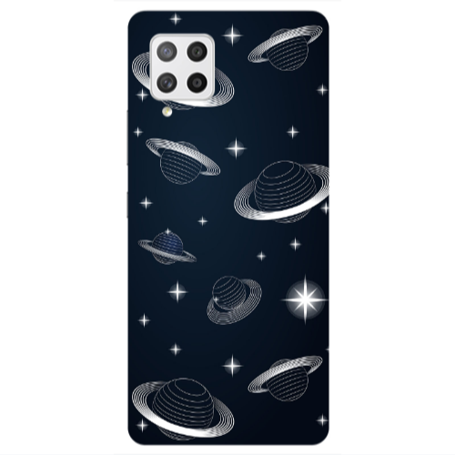 Samsung A42 5G Bright Stars Transparent Silicone TPU Θήκη