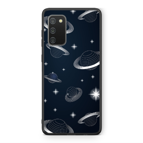 Samsung A02s Bright Stars Black Glossy Θήκη
