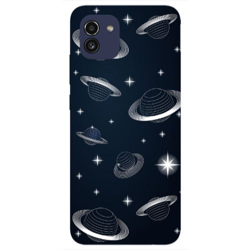 Samsung A03 Bright Stars Transparent Silicone TPU Θήκη