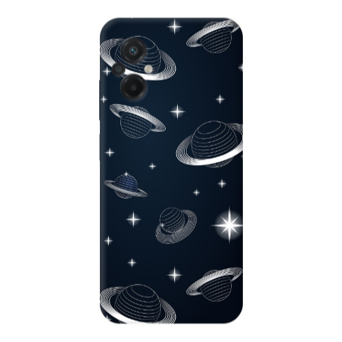 Xiaomi Poco M5 Bright Stars Transparent Silicone TPU Θήκη