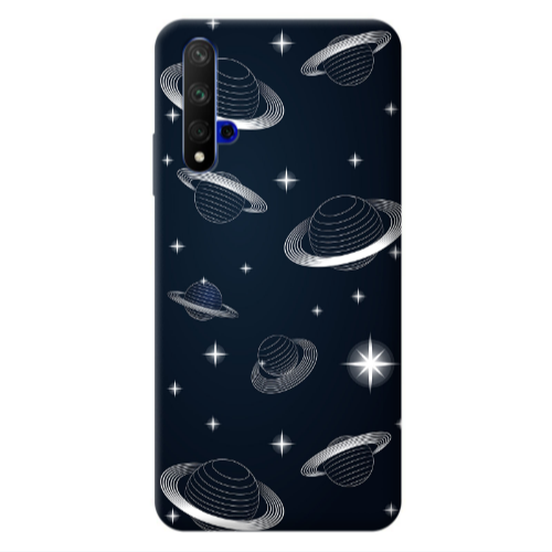 Huawei Nova 5 T Bright Stars Transparent Silicone TPU Θήκη