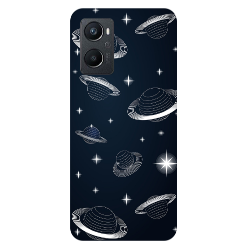 Oppo A 96 Bright Stars Transparent Silicone TPU Θήκη