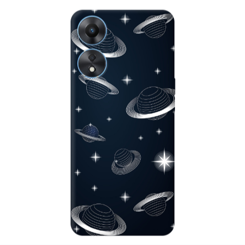 Oppo A 98 Bright Stars Transparent Silicone TPU Θήκη