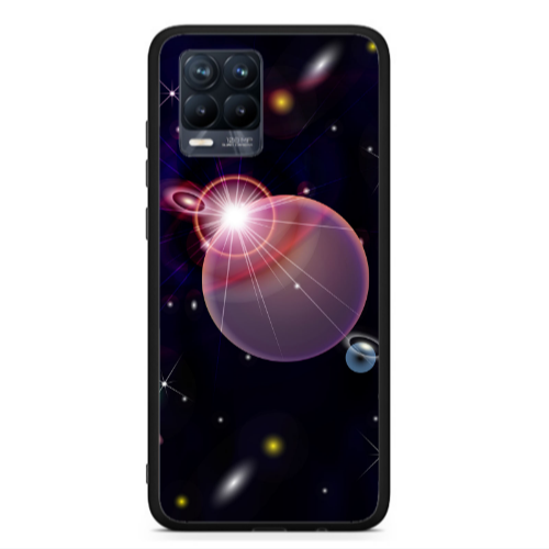 Realme 8  Bright sun Black Glossy Θήκη