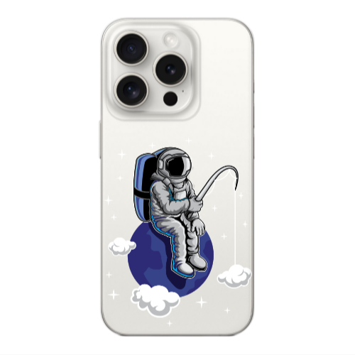 Apple Iphone 16 Pro Max Fishing space Transparent Silicone TPU Θήκη