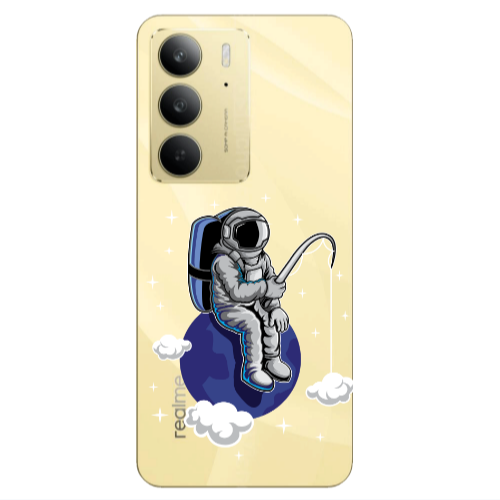 Realme C 75 Fishing space Transparent Silicone TPU Θήκη