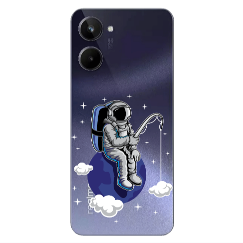 Realme 10 Fishing space Transparent Silicone TPU Θήκη