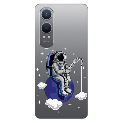 Oneplus Nord Ce 4 lite Fishing space Transparent Silicone TPU Θήκη