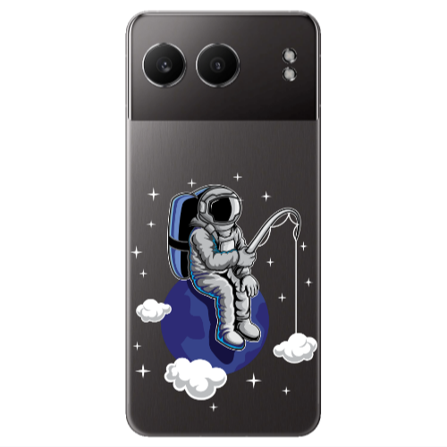 Oneplus Nord 4 Fishing space Transparent Silicone TPU Θήκη