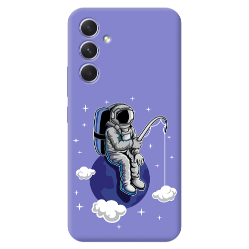 Samsung A36 Fishing space Purple Colored Silicone TPU Θήκη