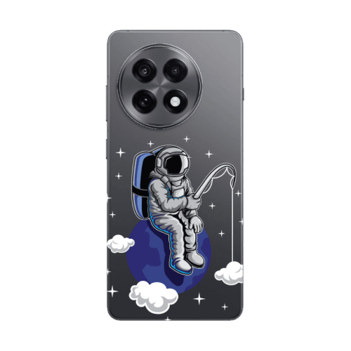 Oneplus 13 R Fishing space Transparent Silicone TPU Θήκη