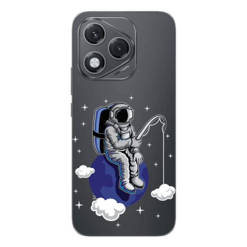 Honor 400 Lite Fishing space Transparent Silicone TPU Θήκη