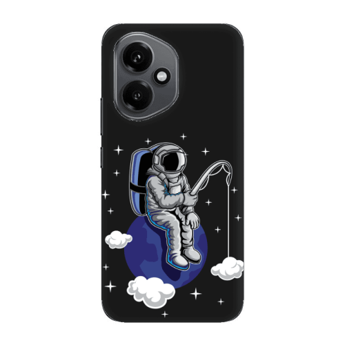 Honor Magic 400 Fishing space Black Colored Silicone TPU Θήκη