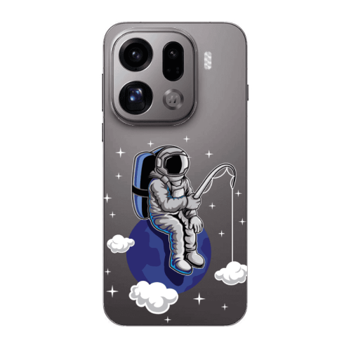 Oppo Find X9 Pro Fishing space Transparent Silicone TPU Θήκη