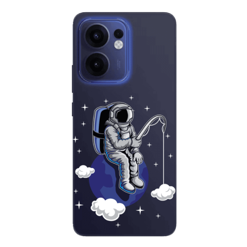 Oppo Reno13 FS Fishing space Transparent Silicone TPU Θήκη
